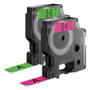 DYMO D1 High-Performance Polyester Perm Label Tape, 0.5" x 10 ft, Black on Neon, 2/Pack Product Image 