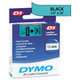 DYMO D1 High-Performance Polyester Removable Label Tape, 0.5" x 23 ft, Black on Green Product Image 