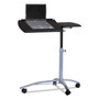 Mayline 950 Laptop Caddy - Rectangle Top - Adjustable Height - 27" to 38" Adjustment - 15" Table Top Length x 29.50" Table Top Width - Assembly Required Product Image 