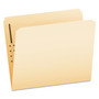 Pendaflex Manila Fastener Folders, Straight Tabs, 1 Fastener, Letter Size, Manila Exterior, 50/Box Product Image 