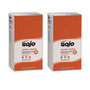 GOJO NATURAL ORANGE Pumice Hand Cleaner Refill, Citrus Scent, 5,000 mL, 2/Carton Product Image 