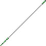 Unger OptiLoc 3-section Extension Poles - 29.53 ft Length - Green, Silver - Anodized Aluminum, Plastic, Nylon Product Image 