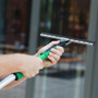Unger OptiLoc 3-section Extension Poles - 29.53 ft Length - Green, Silver - Anodized Aluminum, Plastic, Nylon Product Image 