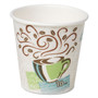 Dixie PerfecTouch Paper Hot Cups, 10 oz, Coffee Haze Design, 25/Pack Product Image 