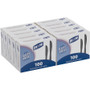 Dixie Medium-weight Disposable Knives Grab-N-Go by GP Pro - Knife - 1000 x Knife - Black - 100/Box - 10 / Carton - (DXEKM507CT) Product Image 