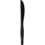 Dixie Plastic Tableware, Heavy Mediumweight Knives, Black, 100/Box Product Image 