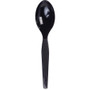 Dixie Plastic Cutlery, Heavy Mediumweight Teaspoons, Black, 100/Box (DXETM507) Product Image 