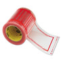 Scotch Pouch Tape, 3" Core, 5" x 6", Transparent, Orange Border Product Image 