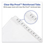 Avery Preprinted Legal Exhibit Side Tab Index Dividers, Allstate Style, 25-Tab, 101 to 125, 11 x 8.5, White, 1 Set, (1705) Product Image 