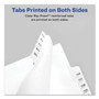 Avery Allstate Style Collated Legal Dividers - 1 x Divider(s) - Side Tab(s) - 176-200 - 25 Tab(s)/Set - 8.5" Divider Width x 11" Divider Length Product Image 