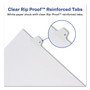 Avery Preprinted Legal Exhibit Side Tab Index Dividers, Allstate Style, 26-Tab, X, 11 x 8.5, White, 25/Pack Product Image 