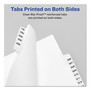 Avery-Style Preprinted Legal Side Tab Divider, 26-Tab, Exhibit A, 11 x 8.5, White, 25/Pack, (1371) Product Image 