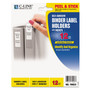 C-Line Self-Adhesive Ring Binder Label Holders, Top Load, 2.25 x 3.06, Clear, 12/Pack (CLI70023) Product Image 