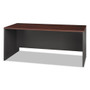 Bush Series C Collection Desk Shell, 71.13" x 29.38" x 29.88", Hansen Cherry/Graphite Gray Product Image 