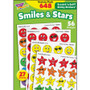Trend Stinky Stickers Jumbo Variety Pack - Smiles & Stars Shape - Self-adhesive - Acid-free, Non-toxic, Photo-safe, Scented - Assorted - Paper Product Image 
