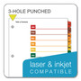 Cardinal OneStep Printable Table of Contents and Dividers, 12-Tab, Jan. to Dec., 11 x 8.5, White, Assorted Tabs, 1 Set Product Image 