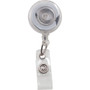 Advantus Translucent Retractable ID Card Reel with Snaps - Plastic, Nylon - Translucent Product Image 