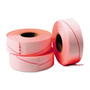 Garvey Two-Line Pricemarker Labels, 0.44 x 0.81, Fluorescent Red, 1,000/Roll, 3 Rolls/Box Product Image 