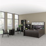 Alera Valencia Series Bow Front Desk Shell, 71" x 41.38" x 29.63", Espresso Product Image 