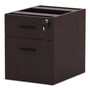 Alera Valencia Series Hanging Pedestal File, Left/Right, 2-Drawers: Box/File, Legal/Letter, Mahogany, 15.63" x 20.5" x 19.25" Product Image 