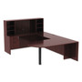 Alera Valencia Series D-Top Desk, 71" x 35.5" x 29.63", Mahogany Product Image 