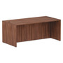 Alera Valencia Series Straight Front Desk Shell, 71" x 35.5" x 29.63", Modern Walnut Product Image 