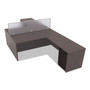 Alera Valencia Series Full Pedestal File, Left/Right, 3-Drawers: Box/Box/File, Legal/Letter, Mahogany, 15.63" x 20.5" x 28.5" Product Image 