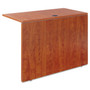 Alera Valencia Series Reversible Return/Bridge Shell, 42w x 23.63d x 29.5h, Medium Cherry Product Image 