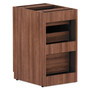 Alera Valencia Series Full Pedestal File, Left/Right, 3-Drawer: Box/Box/File, Legal/Letter, Modern Walnut,15.63 x 20.5 x 28.5 Product Image 