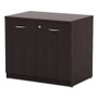 Alera Valencia Series Storage Cabinet, 34.13w x 22.78d x 29.5h, Espresso Product Image 