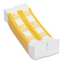 Pap-R Products Currency Straps, Yellow, $1,000 in $10 Bills, 1000 Bands/Pack Product Image 