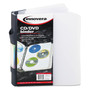 Innovera CD/DVD Three-Ring Refillable Binder, Holds 90 Discs, Midnight Blue/Clear Product Image 