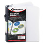 Innovera CD/DVD Three-Ring Refillable Binder, Holds 90 Discs, Midnight Blue/Clear Product Image 