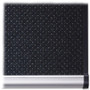 Quartet Prestige Black Embossed Foam Bulletin Board, 72" x 48", Black Surface, Silver Aluminum/Plastic Frame Product Image 