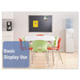 Quartet Prestige Euro-Style Embossed Foam Bulletin Board, 36 x 24, Black Surface, Euro Titanium Aluminum Frame Product Image 