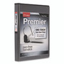 Cardinal Premier Easy Open ClearVue Locking Slant-D Ring Binder, 3 Rings, 1" Capacity, 11 x 8.5, Black Product Image 