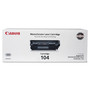 Canon 0263B001 (104) Toner, 2,000 Page-Yield, Black Product Image 