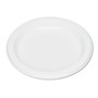 Tablemate Plastic Dinnerware, Plates, 7" dia, White, 125/Pack Product Image 