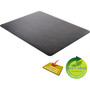 Deflecto Black EconoMat for Carpet - Floor, Office, Carpeted Floor, Breakroom - 60" Length x 46" Width - Rectangular - Vinyl - Black Product Image 