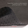 Deflecto Black EconoMat for Carpet - Floor, Office, Carpeted Floor, Breakroom - 60" Length x 46" Width - Rectangular - Vinyl - Black Product Image 