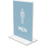 deflecto Classic Image Double-Sided Sign Holder, 5 x 7 Insert, Clear Product Image 