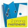 Oxford Clear Front Standard Grade Report Cover, Three-Prong Fastener, 0.5" Capacity, 8.5 x 11, Clear/Light Blue, 25/Box Product Image 