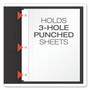 Oxford Twin-Pocket Folders with 3 Fasteners, 0.5" Capacity, 11 x 8.5, Black 25/Box Product Image 