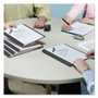 Smead Poly Report Cover, Double-Prong Fastener, 0.5" Capacity, 8.5 x 11, Clear/Black, 25/Box Product Image 