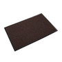 Crown Mats Needle-rib Wiper/Scraper Mat - Indoor - 60" Length x 36" Width x 0.313" Thickness - Rectangular - Polyethylene Terephthalate (PET), Polypropylene, Vinyl - Brown Product Image 