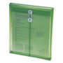 Smead Poly String and Button Interoffice Envelopes, Open-End (Vertical), 9.75 x 11.63, Transparent Green, 5/Pack Product Image 