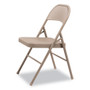 Alera All Steel Folding Chair, Supports Up to 300 lb, 16.5" Seat Height, Tan Seat, Tan Back, Tan Base, 4/Carton Product Image 