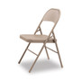 Alera All Steel Folding Chair, Supports Up to 300 lb, 16.5" Seat Height, Tan Seat, Tan Back, Tan Base, 4/Carton Product Image 