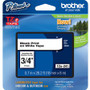 Brother TZe Flat Surface Laminated Tape - x 45/64" Width - Roll - Rectangle - White - Polyethylene Terephthalate (PET), Polyester Film Product Image 