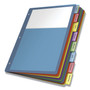 Cardinal Poly 1-Pocket Index Dividers, 8-Tab, 11 x 8.5, Assorted Product Image 